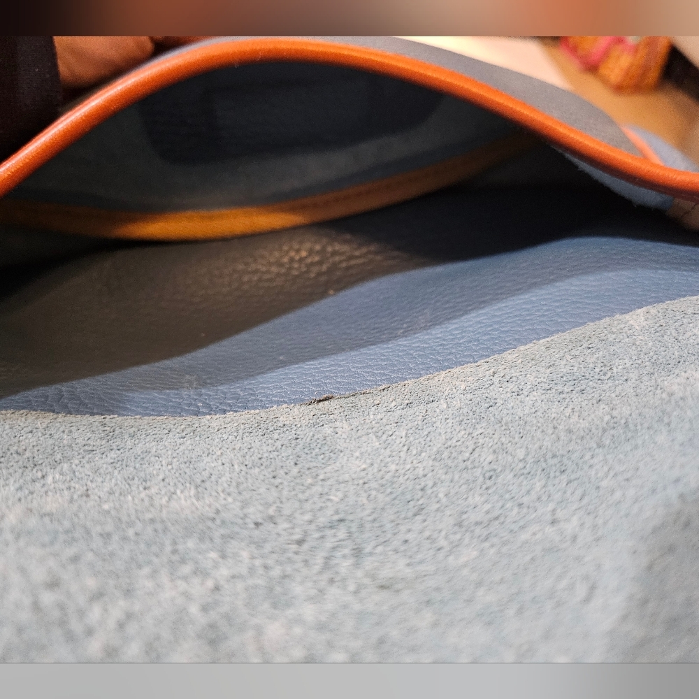 Vintage Dooney & Bourke Large Horshoe Blue - Picture 10 of 15